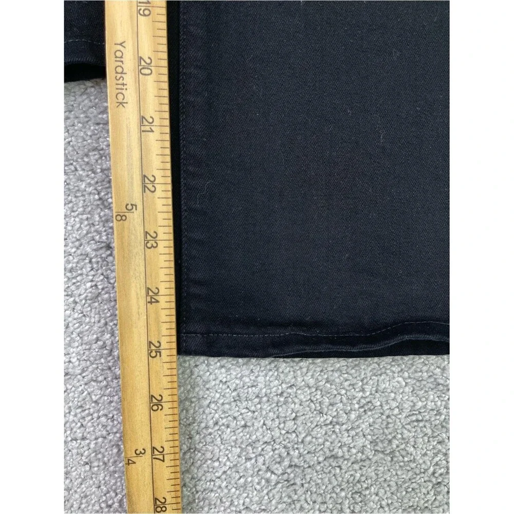 J. Crew Factory Jeans Women's 28 Black Wide Leg Cropped Slim Fit High Rise Denim